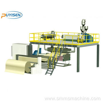 Meltblown non-woven fabric manufacturing production line